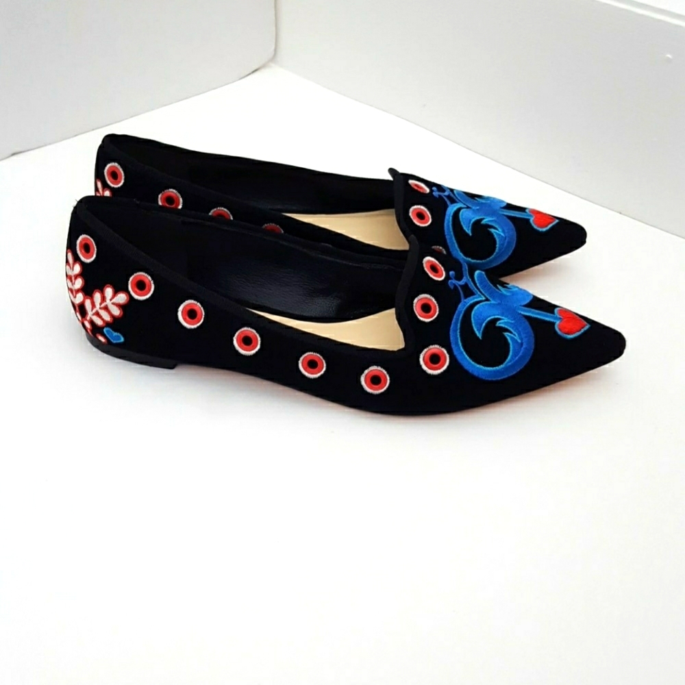 Isa Tapia Rocio suede loafer flats 38.5